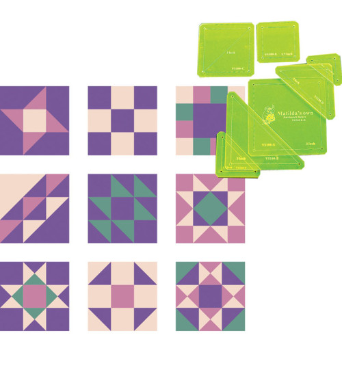 V209 Set Templates 4in.(Set 7 pz)