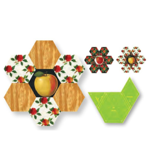 V224 Grandma's Flower Garden blocco 4in.(Set 3pz)