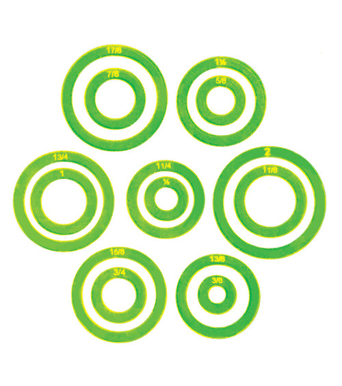 V281 Circle Donut 3/8in.-2in.(Set 14pz)
