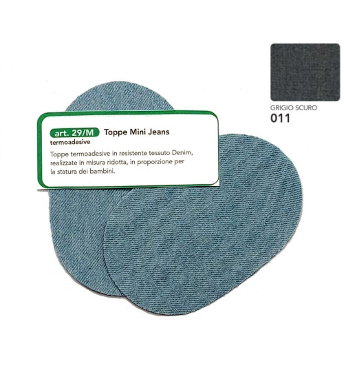 M29M-011 TOPPE MINI JEANS TERMOAD. GRIGIO SCURO**