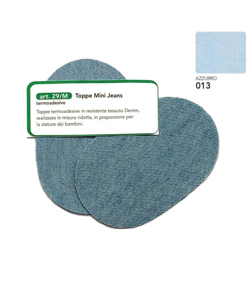 M29M-013 TOPPE MINI JEANS TERMOAD. AZZURRO