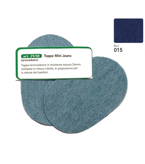 M29M-015 TOPPE MINI JEANS TERMOAD. BLU