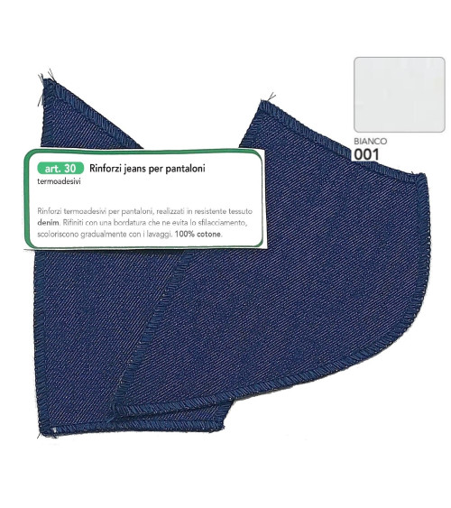 M30-001 RINFORZI JEANS TERMOAD. BCO