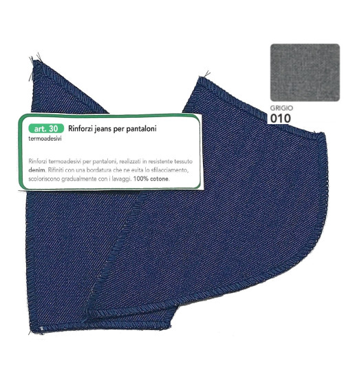 M30-010 RINFORZI JEANS TERMOAD. GRIGIO MEDIO
