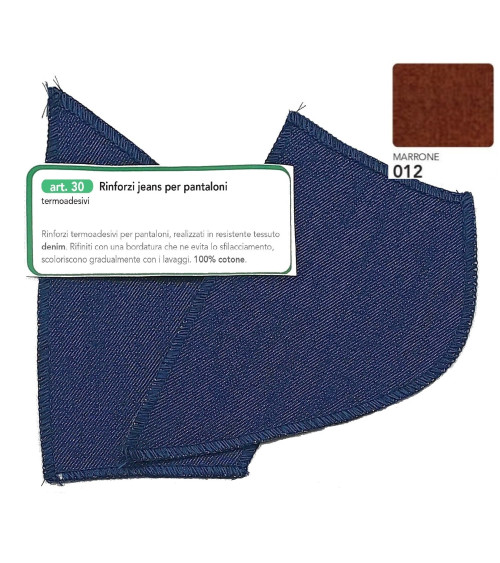 M30-012 RINFORZI JEANS TERMOAD. MARRONE**