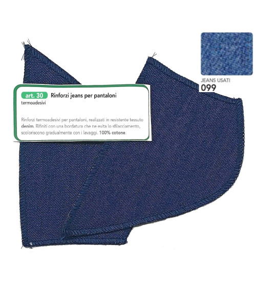 M30-099 RINFORZI JEANS TERMOAD. JEANS USATI