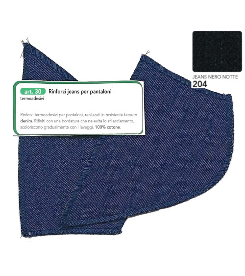 M30-204 RINFORZI JEANS TERMOAD. NERO NOTTE
