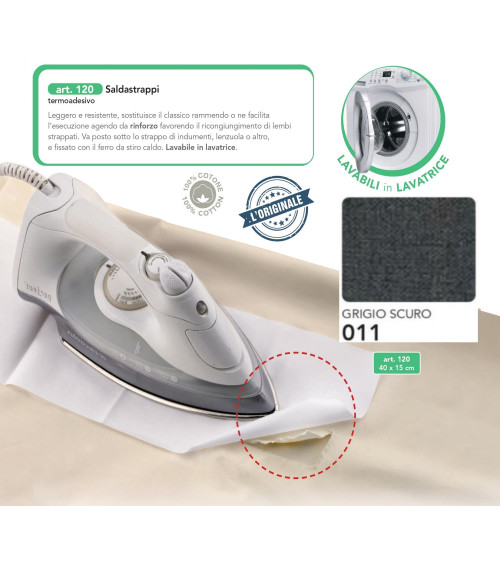 M120-011 SALDASTRAPPI TERMOAD. GRIGIO SCURO