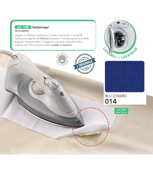 M120-014 SALDASTRAPPI TERMOAD. BLU CHIARO