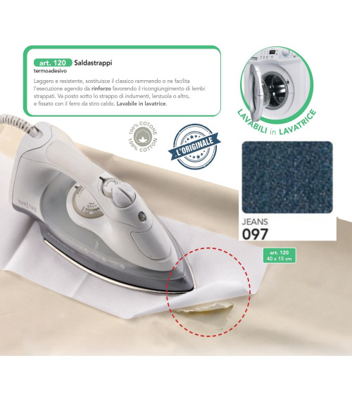 M120-097 SALDASTRAPPI TERMOAD. JEANS