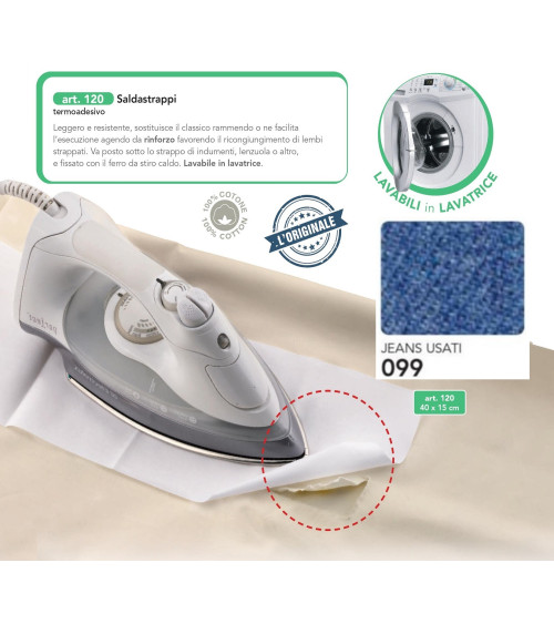 M120-099 SALDASTRAPPI TERMOAD. JEANS USATI