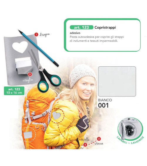 M123-001 COPRISTRAPPI AUTOADES. BIANCO