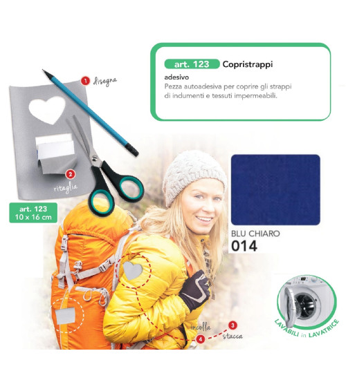 M123-014 COPRISTRAPPI AUTOADES. BLU CH.