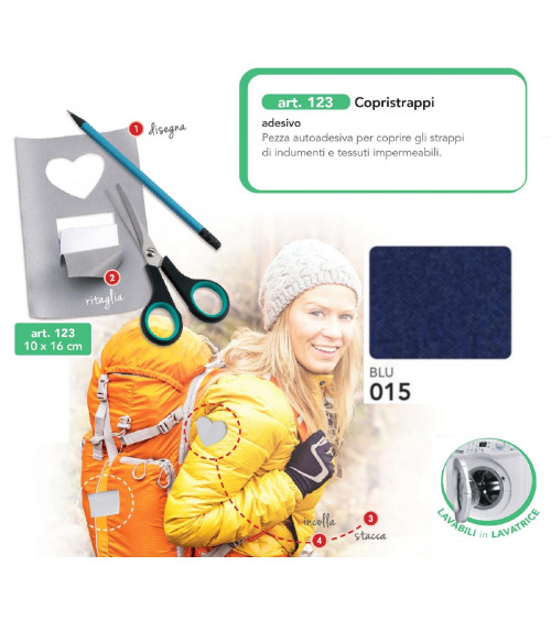 M123-015 COPRISTRAPPI AUTOADES. BLU