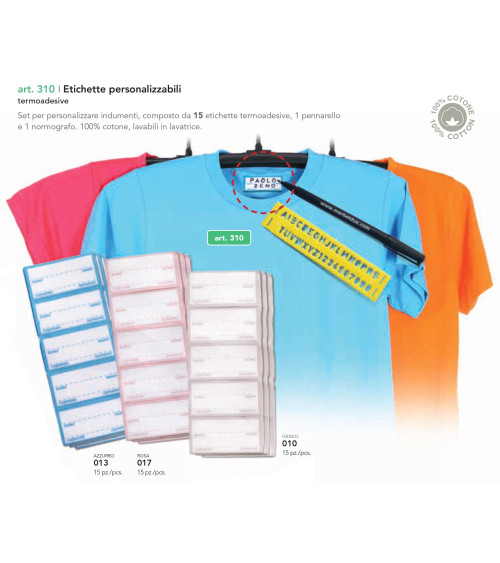 M310-013 SET MARCAB.C/ETICH. AZZURRO
