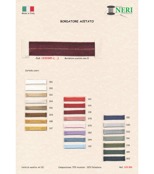 1233320-014 BORDATORE ACETATO mm21