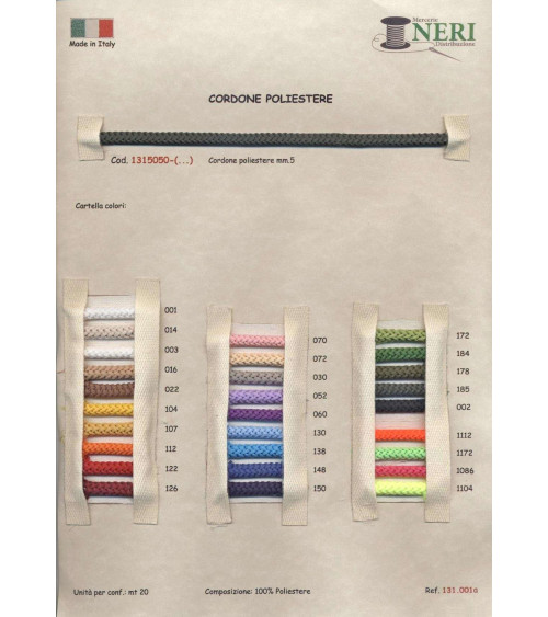 1315050-138 CORDONE POLIEST. mm5